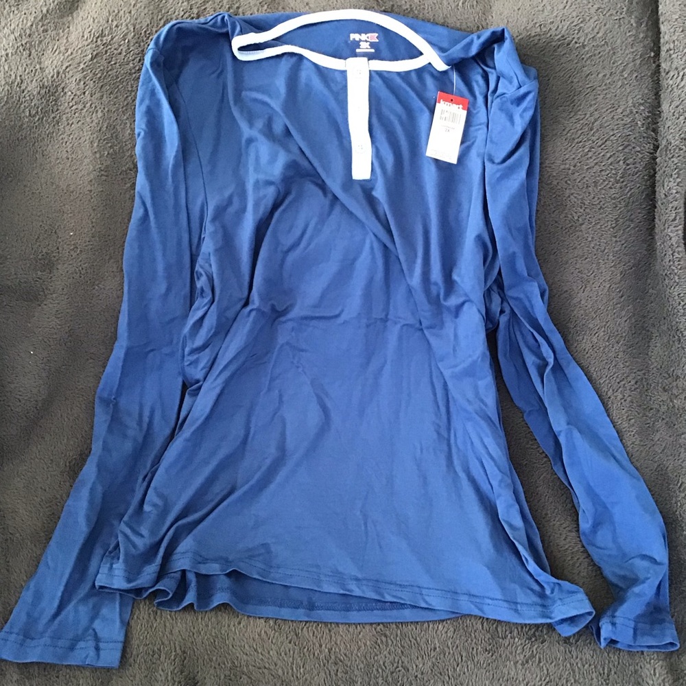 3 Piece Blue Sleep Pajama Set 2X NWOT